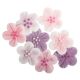 Assorted Brushed Flowers Sugar Pipings - Pack of 288