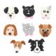 90 Handmade Sugar Decorations - Dogs & Cats Collection 35mm