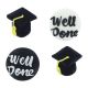 Graduation Sugar Decorations - 12 pieces - Boxed 12 - single