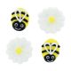 Bee & Daisy Sugar Decorations - 12 piece - Boxed 12 - single