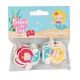 Baked with Love Mermaid Decorative Pic - Pack of 288