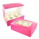Cupcake Box - Brights Pink - 2 Pack