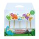 Candle - Dinosaur - 5 Pieces - 70mm - Bamboo Pick