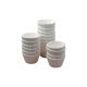 Bulk White Bun Cases - 41mm x 38mm