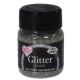 Edible Round Glitter Silver 40g