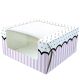 Box Cake Square Spots & Stripes Pink - 10 x 5