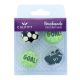 Sugar Decorations - Piping Football Set (12 pieces)