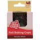 FunCakes Metallic Black Foil Baking Cases - Pack of 48