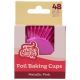 FunCakes Metallic Pink Foil Baking Cases - Pack of 48
