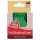 FunCakes Metallic Green Foil Baking Cases - Pack of 48