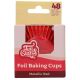 FunCakes Metallic Red Foil Baking Cases - Pack of 48