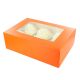 Box 6/12 Cupcake - Brights Tangerine