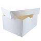 White Cake Boxes - with lid - 304x228mm (12x9