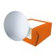 Box Bowl Brights Tangerine & Board Silver 254mm (10