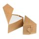 House of Cake Heart Kraft Brown Cake Slice Box - 10 pack