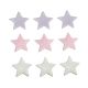 Anniversary House Lilac, Pink And White Shimmer Star Sugar Toppers x 9