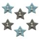 Anniversary House One Star Boy Sugar Topper Toppers x 6