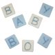 Anniversary House Baby Boy Block Sugar Toppers x 7