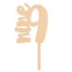 Make A Wish Birch Effect - Number 9 Wooden Cake Topper