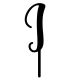 Make A Wish Black - Letter J Acrylic Cake Topper