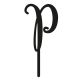 Make A Wish Black - Letter P Acrylic Cake Topper