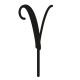 Make A Wish Black - Letter V Acrylic Cake Topper