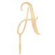 Make A Wish Birch Effect - Letter A Wooden Cake Topper