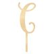 Make A Wish Birch Effect - Letter C Wooden Cake Topper