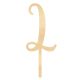 Make A Wish Birch Effect - Letter L Wooden Cake Topper