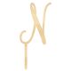 Make A Wish Birch Effect - Letter N Wooden Cake Topper