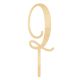 Make A Wish Birch Effect - Letter Q Wooden Cake Topper