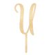 Make A Wish Birch Effect - Letter U Wooden Cake Topper
