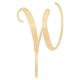 Make A Wish Birch Effect - Letter W Wooden Cake Topper
