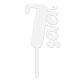 Make A Wish White - Number 7 Acrylic Cake Topper