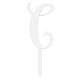 Make A Wish White - Letter C Acrylic Cake Topper