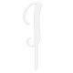 Make A Wish White - Letter J Acrylic Cake Topper