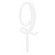 Make A Wish White - Black - Letter Q Acrylic Cake Topper
