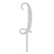Make A Wish Silver Glitter - Letter I Acrylic Cake Topper