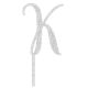 Make A Wish Silver Glitter - Letter K Acrylic Cake Topper