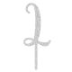 Make A Wish Silver Glitter - Letter L Acrylic Cake Topper