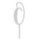 Make A Wish Silver Glitter - Letter O Acrylic Cake Topper