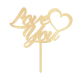 Make A Wish Birch Effect - Love You Wooden Cake Topper