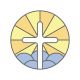 Holy Communion Cross Edible Image 1x 8