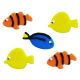 Anniversary House Tropical Fish Sugar Toppers x 5