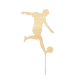 Make A Wish Birch Effect - Footballer Cake Topper