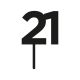 Make A Wish Black - Birthday Number 21 Acrylic Cake Topper