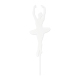 Make A Wish White - Ballerina Acrylic Cake Topper