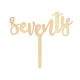 Make A Wish Birch Effect - Script Number 70 Wooden Cake Topper
