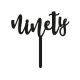 Make A Wish Black - Script Number 90 Acrylic Cake Topper