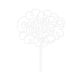 Make A Wish White - Just Married Acrylic Cake Topper